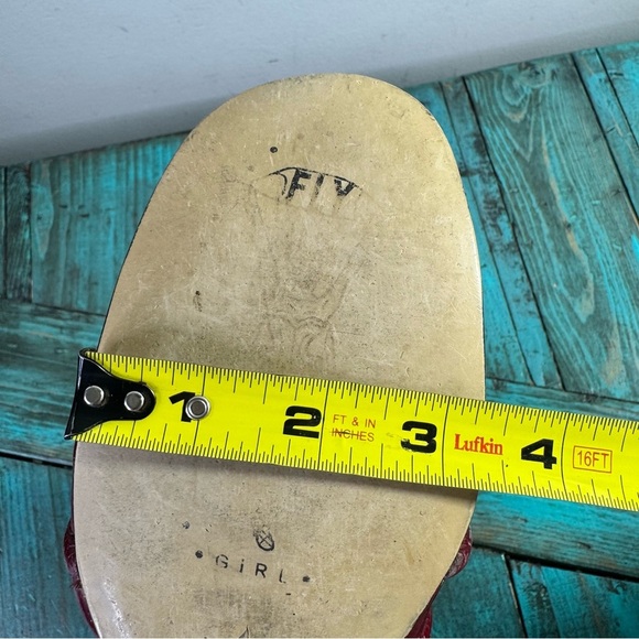 Fly Girl Red Ankle Boots Back Zip Size 41 - Picture 12 of 13